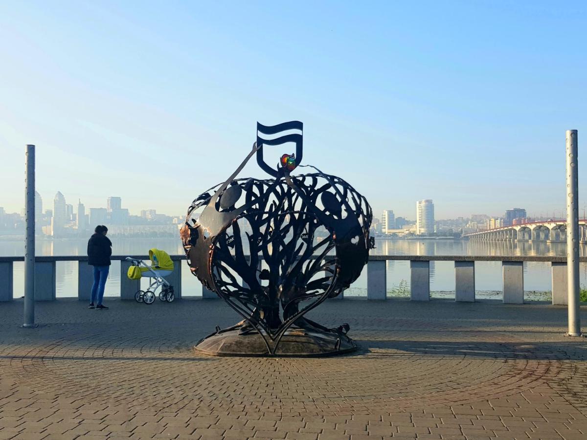 Dnipro Evening, View # Вечірній Дніпро У Центрі, Фантастичний Вид Екстер'єр фото